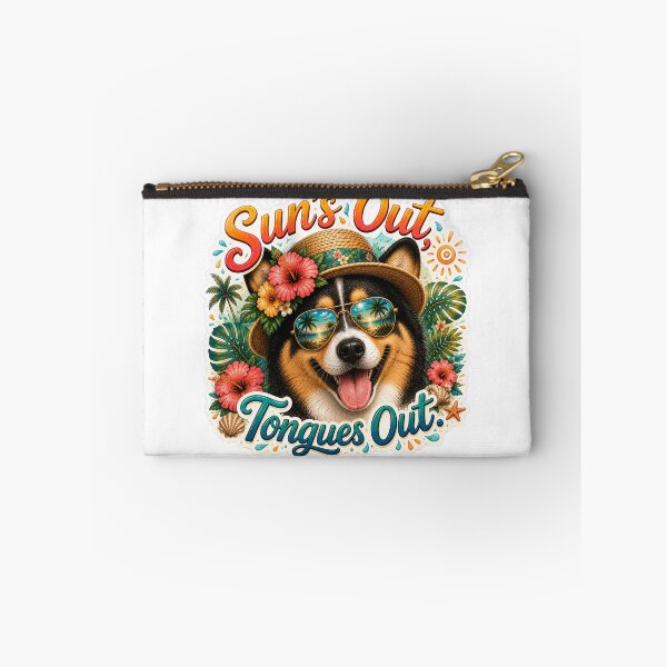 Item preview, Sun's Out Tongues Out – Funny Tricolor Black Corgi Summer designed and sold by DailyStruggleCo.