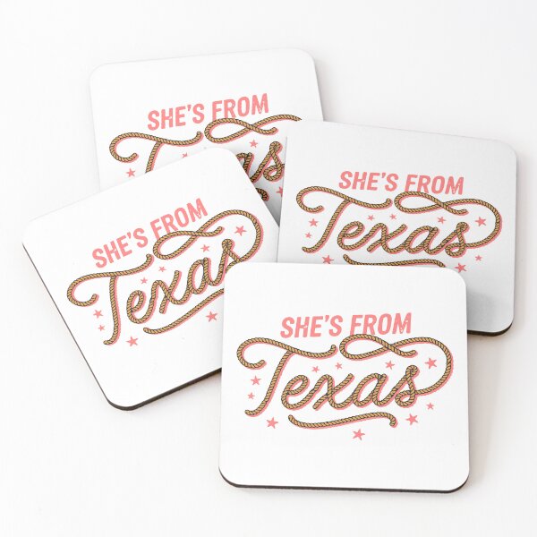 Item preview, She's From Texas Western Cowgirl Typography | Cute Southern Country Rodeo Design designed and sold by Snifferius.