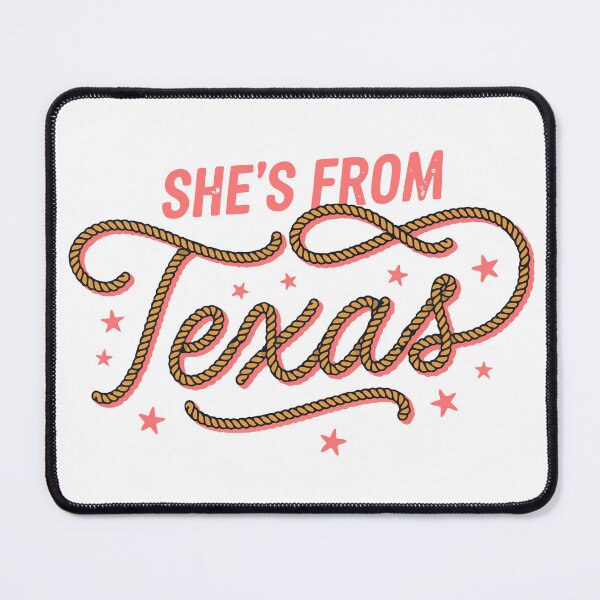 Item preview, She's From Texas Western Cowgirl Typography | Cute Southern Country Rodeo Design designed and sold by Snifferius.