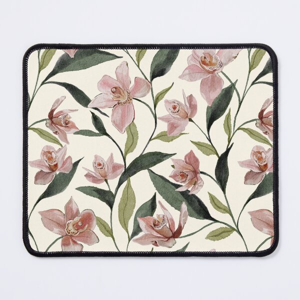 Item preview, Pink Orchid Watercolor Botanical Pattern designed and sold by Polachee.