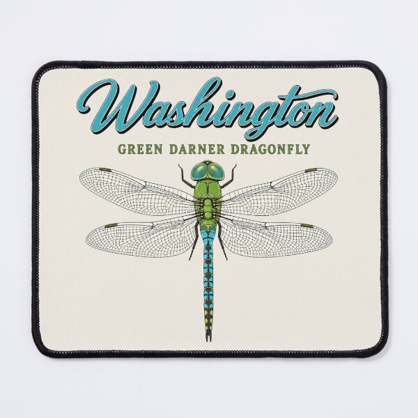 Item preview, Washington Green Darner Dragonfly State Poster designed and sold by The-Drip-Studio.
