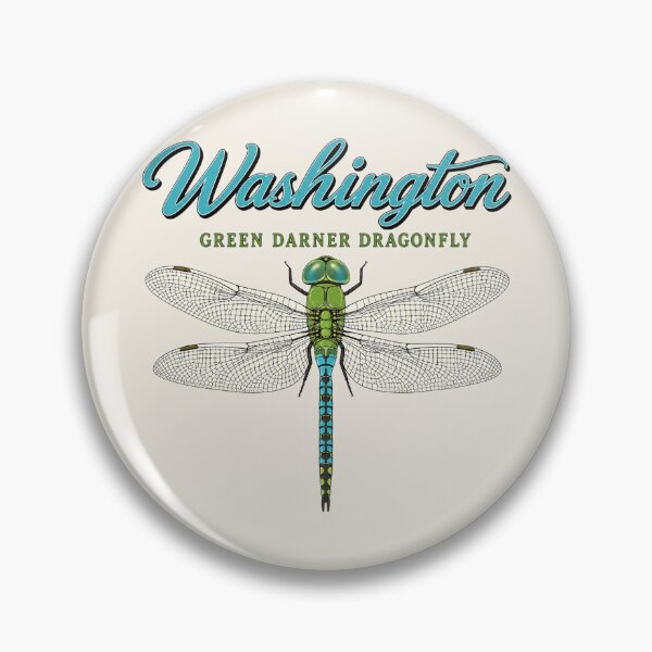 Item preview, Washington Green Darner Dragonfly State Poster designed and sold by The-Drip-Studio.