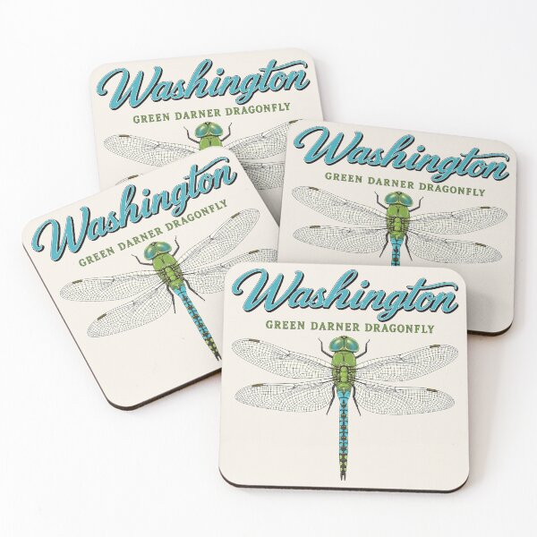 Item preview, Washington Green Darner Dragonfly State Poster designed and sold by The-Drip-Studio.