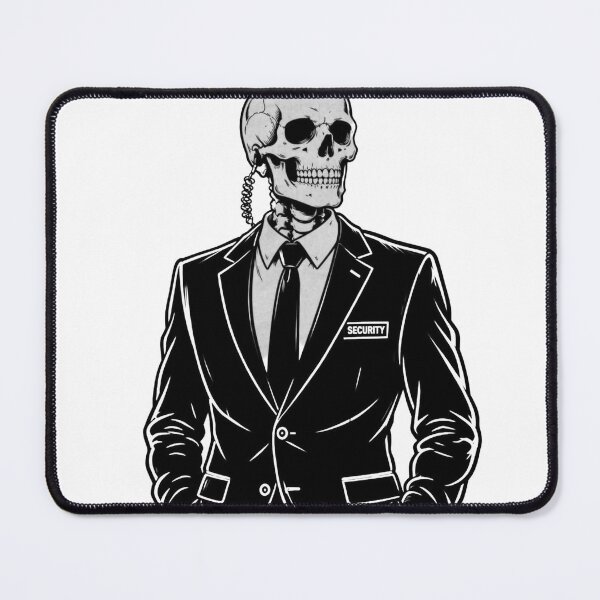 Item preview, Skull in a Suit and Tie — Elegant Skeleton Security Guard designed and sold by RAYBIL.