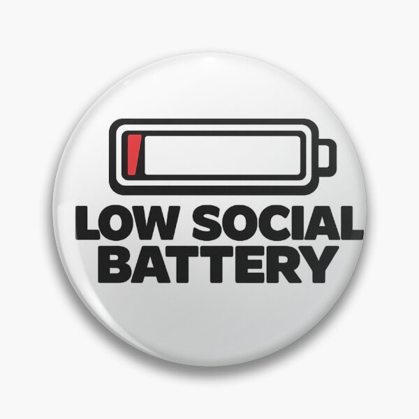 Item preview, Low Social Battery Shirt Funny Introvert Social Battery T-Shirt designed and sold by Dudek Originals.