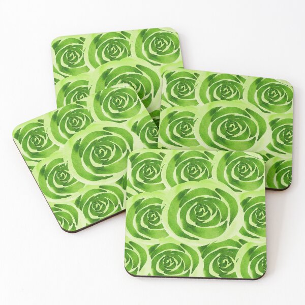 Item preview, Green Watercolor Rose Seamless Pattern Design designed and sold by NadDot.