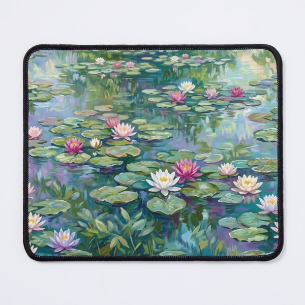 Item preview, Water lilies impressionism illustration designed and sold by Cozy Beam Studio.