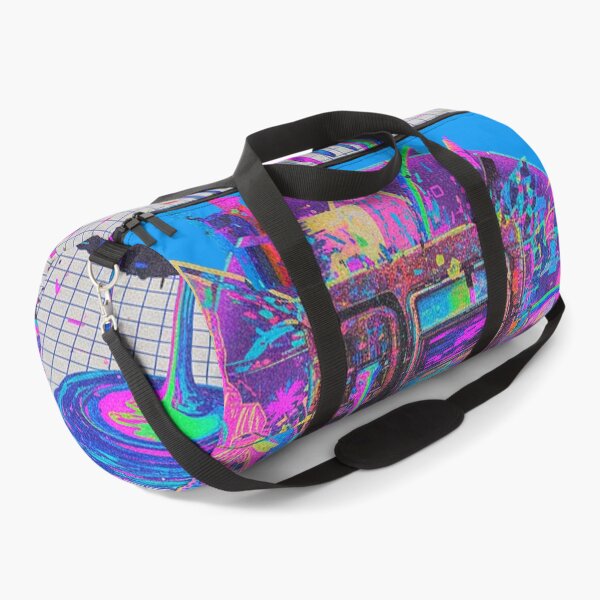 Item preview, Neon Cyber Payphone: Melting Vaporwave Grid designed and sold by A E S T H E T A T A G.