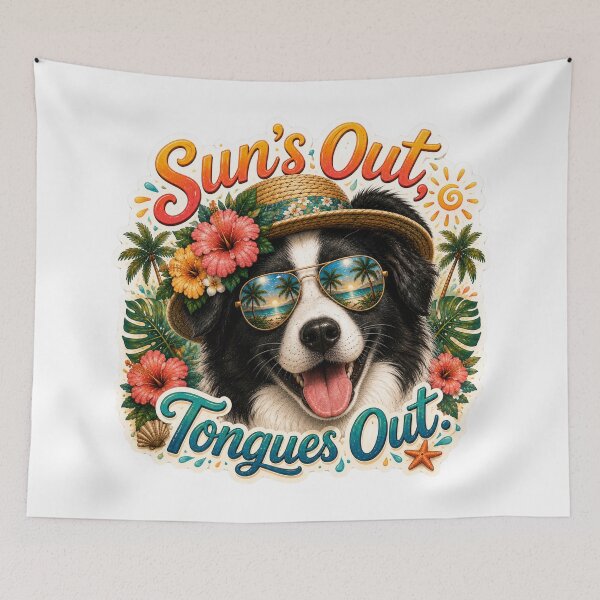 Item preview, Sun's Out Tongues Out – Funny Aussie Summer designed and sold by DailyStruggleCo.