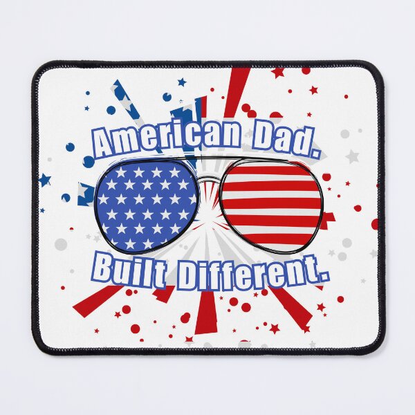 Item preview, American Dad. Built Different. | Patriotic Father's Day Design designed and sold by MagnetStyle.