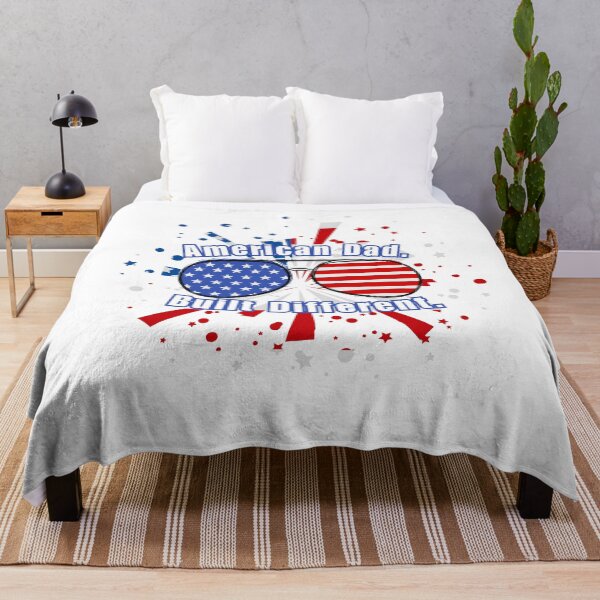Item preview, American Dad. Built Different. | Patriotic Father's Day Design designed and sold by MagnetStyle.