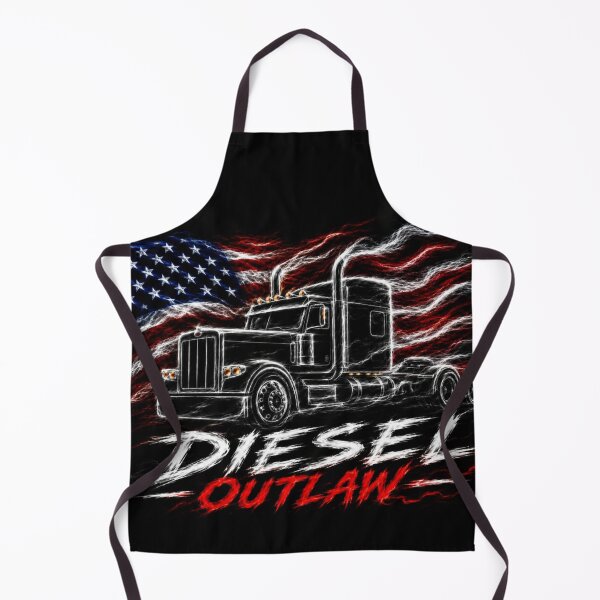 Item preview, Diesel Outlaw American Thunder Semi Truck Patriotic Trucker Shirt designed and sold by Diesel outlaw .