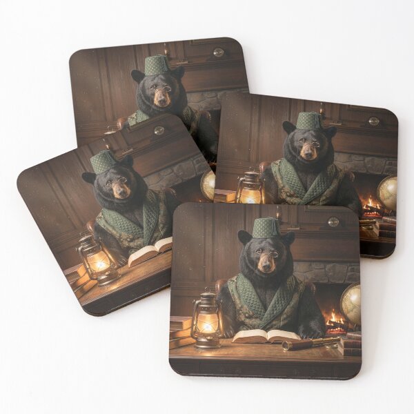 Item preview, Black Bear Scholar Bones Up on Geography designed and sold by Tridentulus.