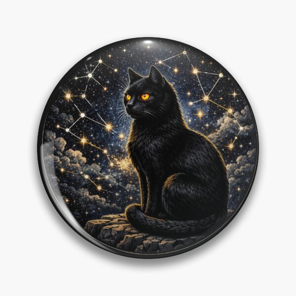 Item preview, Cosmic Cat Sigil designed and sold by ImagineNature.