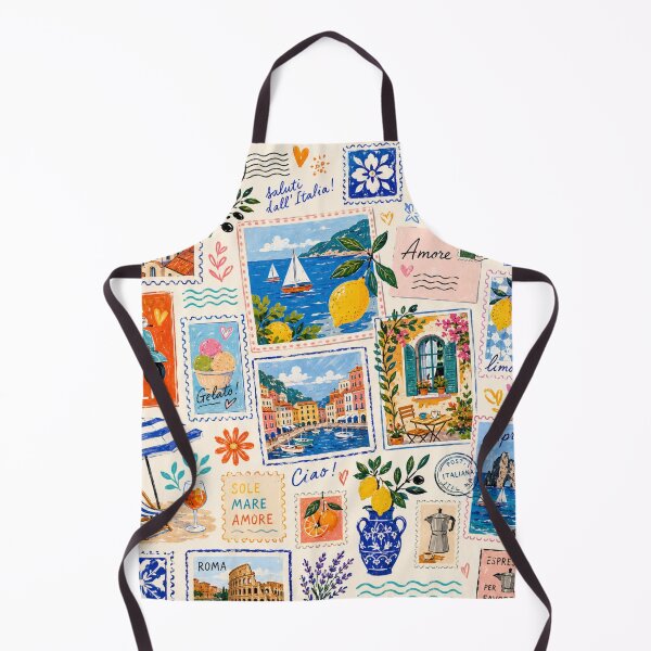 Item preview, Italian Summer Postcards patterns design designed and sold by Aramdesing.