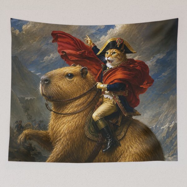 Item preview, Cat Capybara Napoleon designed and sold by cloud lee.