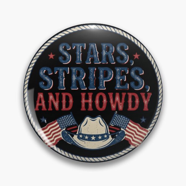 Item preview, Stars Stripes Howdy | Patriotic Western Shirt | 4th of July Cowgirl designed and sold by KelliesGrafix.