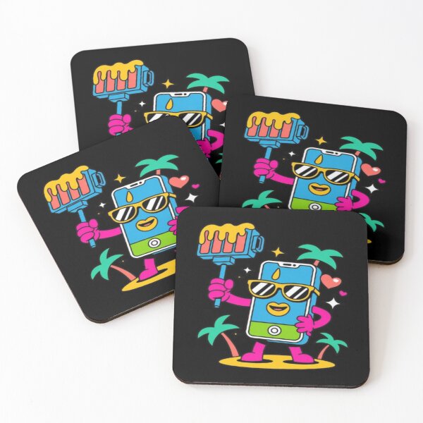 Item preview, Cute Cartoon Mobile Phone Tropical Beach Vacation Art designed and sold by DailySparks.