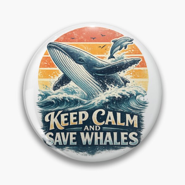Item preview, World Whale And Dolphin Day Retro Whale Lover Gift For Ocean Conservation Enthusiasts designed and sold by Im-Ara.