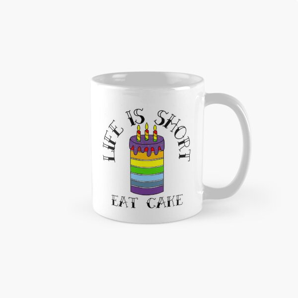 Item preview, Funny Birthday Cake Life Is Short  designed and sold by Sartoris Art.