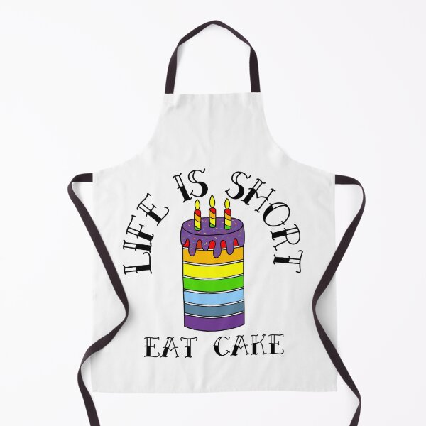 Item preview, Funny Birthday Cake Life Is Short  designed and sold by Sartoris Art.