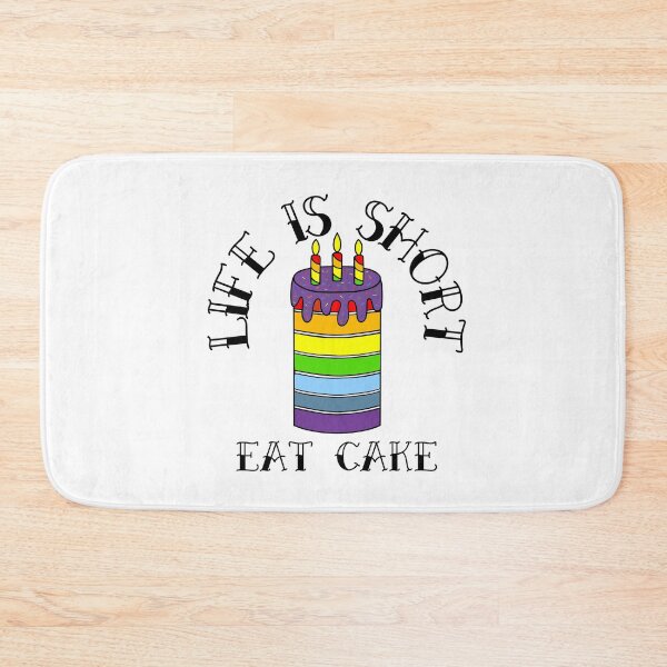 Item preview, Funny Birthday Cake Life Is Short  designed and sold by Sartoris Art.