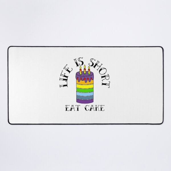 Item preview, Funny Birthday Cake Life Is Short designed and sold by Sartoris Art.