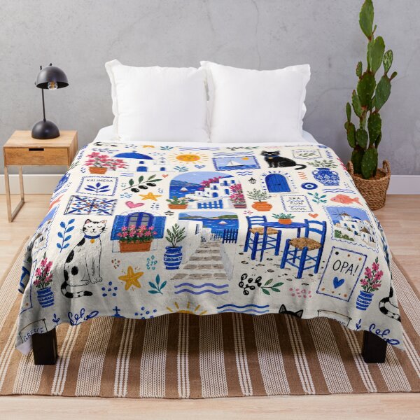 Item preview, Greek Island Doodle Collection designed and sold by Aramdesing.