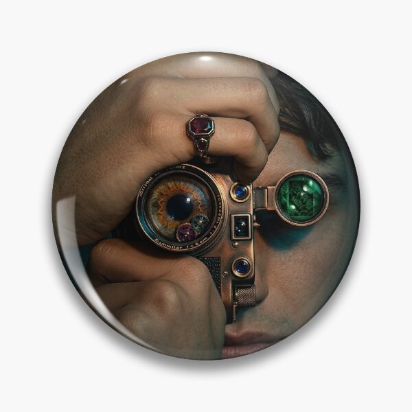 Item preview, Surreal Vintage Photographer with Clockwork Eye Lens designed and sold by marianka91.