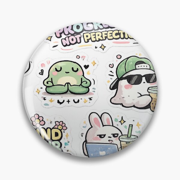 Item preview, Progress Not Perfection Daily Reminders designed and sold by Midnight Doodles.