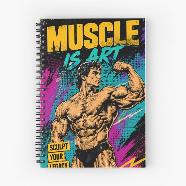 Item preview, Muscle is Art Bodybuilding Retro Comic designed and sold by JonelleTshirts.