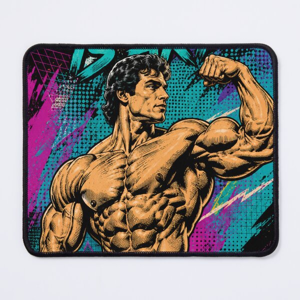 Item preview, Muscle is Art Bodybuilding Retro Comic designed and sold by JonelleTshirts.