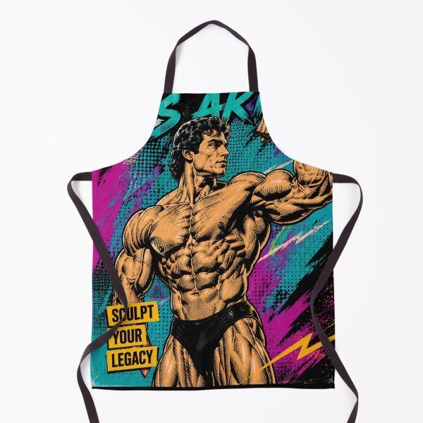 Item preview, Muscle is Art Bodybuilding Retro Comic designed and sold by JonelleTshirts.