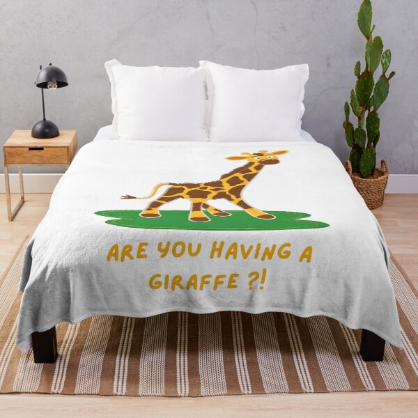 Item preview, Funny Giraffe Cartoon – Playful Jungle Animal Quote Art designed and sold by ROARSOME DESiGNS.