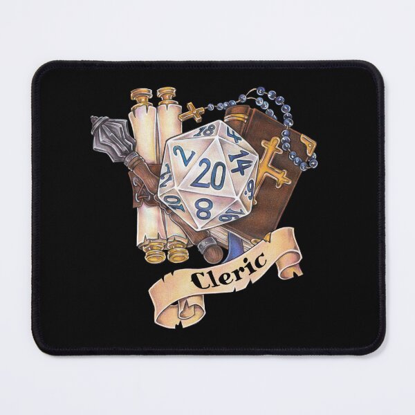 Item preview, Role-playing game tabletop D20 dice gift cleric designed and sold by ZadzeneaArt.