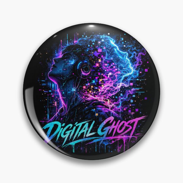 Item preview, Digital Ghost Cyberpunk Glitch Art T-Shirt | Futuristic AI Avatar Pixel Dissolve Design designed and sold by FunkyVista.