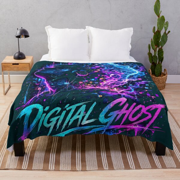 Item preview, Digital Ghost Cyberpunk Glitch Art T-Shirt | Futuristic AI Avatar Pixel Dissolve Design designed and sold by FunkyVista.