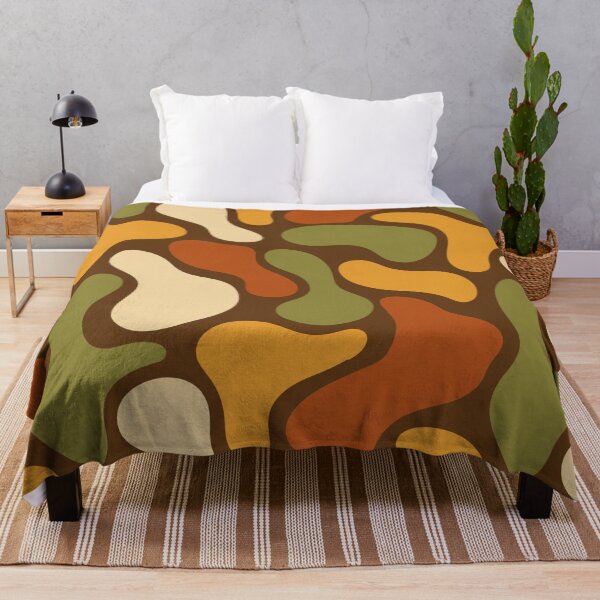 Item preview, Abstract Organic Shapes Retro Seamless Pattern designed and sold by Inkworksbyshery.
