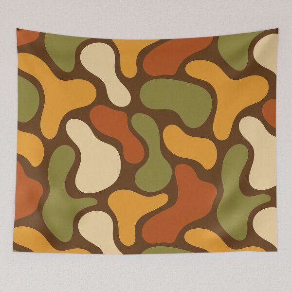 Item preview,  Abstract Organic Shapes Retro Seamless Pattern designed and sold by Inkworksbyshery.
