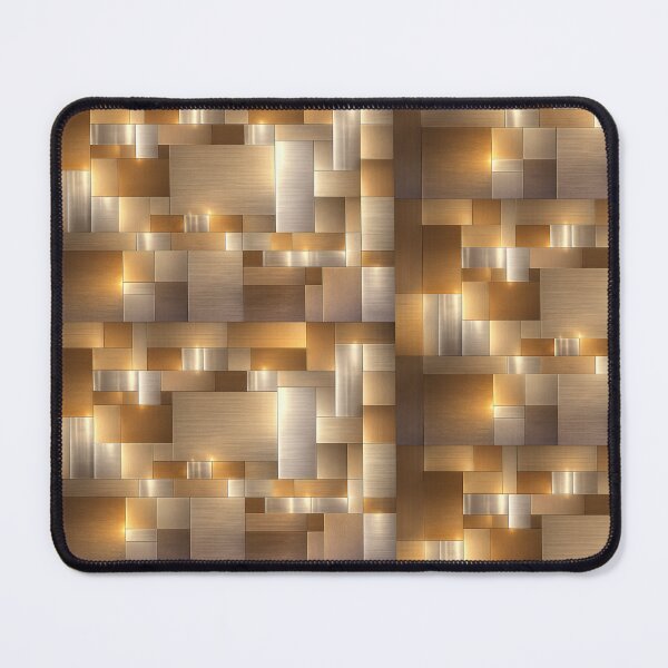 Item preview, Luxury Geometric Block Wall Art | Modern Abstract Rectangular Panel Design | Contemporary Metallic Style Decor designed and sold by Hookesmode.