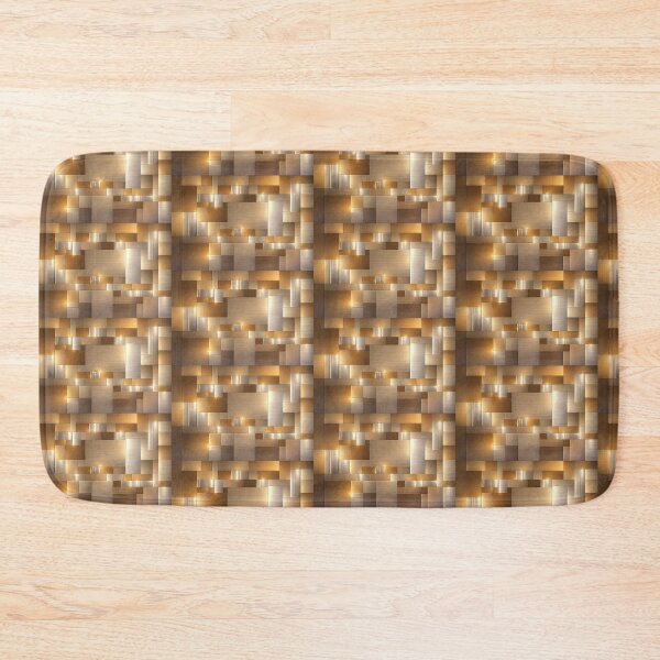 Item preview, Luxury Geometric Block Wall Art | Modern Abstract Rectangular Panel Design | Contemporary Metallic Style Decor designed and sold by Hookesmode.