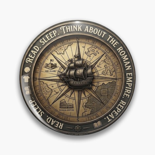 Item preview, Roman Empire Compass Geek History Engineering Art designed and sold by Nova Blend.