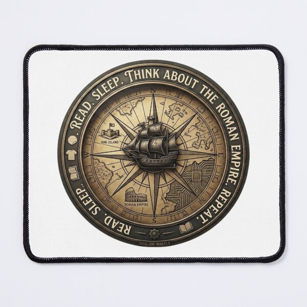 Item preview, Roman Empire Compass Geek History Engineering Art designed and sold by Nova Blend.