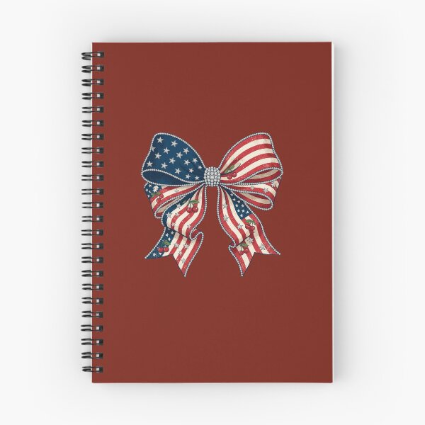 Item preview, Vintage Americana Coquette Bow USA Flag Faux Rhinestone Fourth of July designed and sold by JulyClub.
