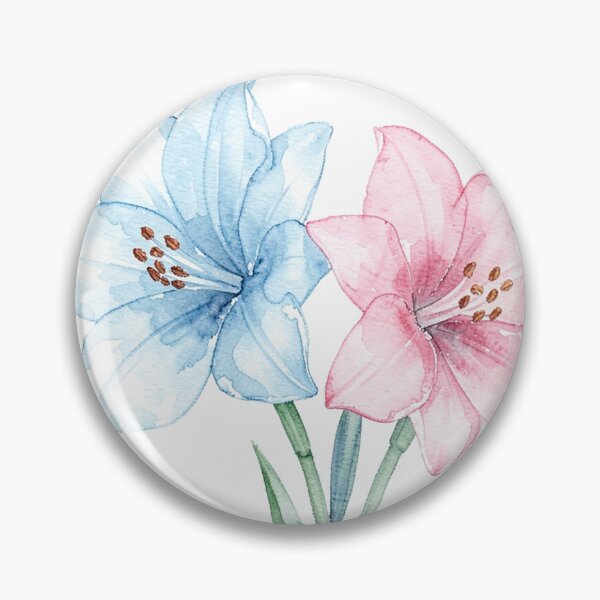 Item preview, Transgender pride color lillies designed and sold by Mia's Menagerie.