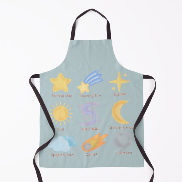 Item preview, Cute Pastel Celestial Space Sticker Grid Illustration for Moon and Star Lovers designed and sold by Teenidesign .