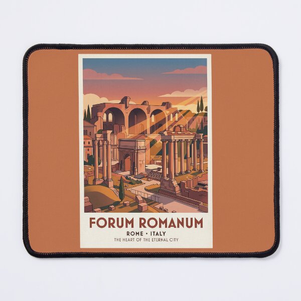 Item preview, Roman Forum Italy Vintage Travel Poster Ancient Rome designed and sold by RetroRewind Studio.