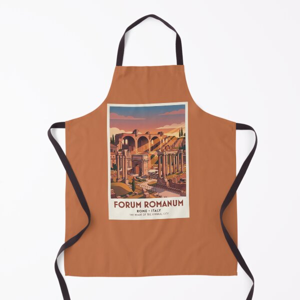 Item preview, Roman Forum Italy Vintage Travel Poster Ancient Rome designed and sold by RetroRewind Studio.
