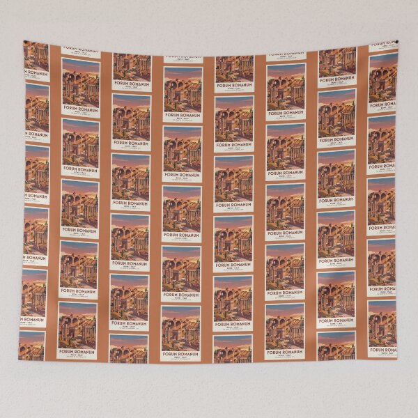 Item preview, Roman Forum Italy Vintage Travel Poster Ancient Rome designed and sold by RetroRewind Studio.