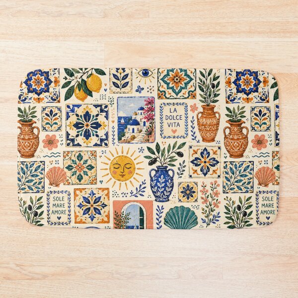Item preview, Boho Mediterranean Tiles designed and sold by Aramdesing.